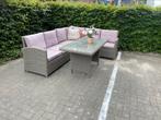 Leuke diningset/loungeset met hoge tafel, Gebruikt, ., 6 zitplaatsen, Ophalen of Verzenden