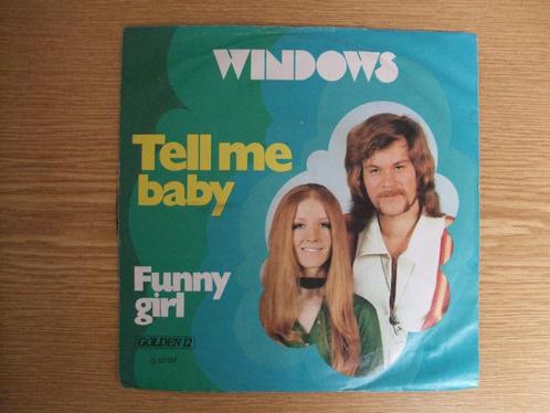 WINDOWS    TELL ME BABY / FUNNY GIRL, Cd's en Dvd's, Vinyl Singles, Zo goed als nieuw, Single, Pop, 7 inch, Ophalen of Verzenden