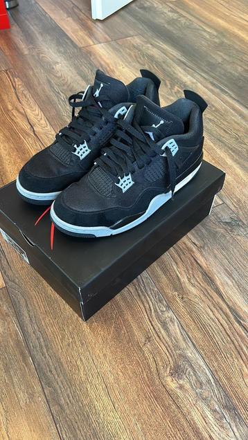 Jordan 4 Black Canvas - Maat 45 - Origineel beschikbaar voor biedingen