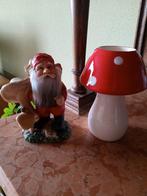 Herfst ,Vintage Kabouter & Paddenstoel Waxinelichthouder Set, Antiek en Kunst, Ophalen of Verzenden