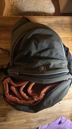 Crumpler Rugzak – Olijfgroen met oranje voering, Ophalen of Verzenden, Zo goed als nieuw, Overige merken