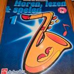 Tenorsaxofoon Horen, lezen & spelen 1, Muziek en Instrumenten, Ophalen of Verzenden, Gebruikt, Les of Cursus