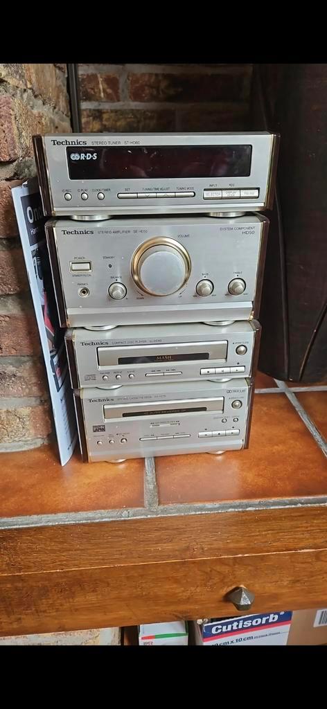 Technics Stereo Set HD50 - Tuner, Versterker, CD, Cassette, Audio, Tv en Foto, Stereo-sets, Gebruikt, Cassettedeck, Cd-speler