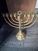 Chanoekia kandelaar., Antiek en Kunst, Ophalen of Verzenden, Koper of Brons