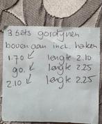 3 Sets Grijze Gordijnen incl. Haken, Huis en Inrichting, Ophalen, Gebruikt, 200 cm of meer, 150 tot 200 cm