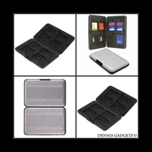 Dennis Gadgets : Aluminium Opbergsysteem 8 Micro/8 SD Cards, Audio, Tv en Foto, Fotografie | Geheugenkaarten, Nieuw, Overige typen