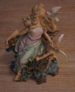 Oud beeldje engeltjes, Verzamelen, Beelden en Beeldjes, Ophalen of Verzenden, Gebruikt, Mens