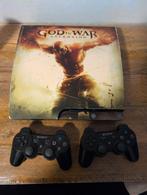 PS3 Met God of War Sticker + 2 Controllers, Ophalen of Verzenden, Gebruikt, Met 2 controllers, Phat