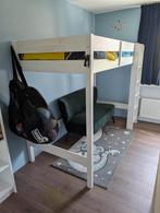 Hoogslaper Jysk 90 x 200 wit, Ophalen, Zo goed als nieuw, Hoogslaper
