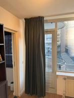 Donkergrijze zonwerende gordijnen - 2 stuks, Ophalen of Verzenden, Zo goed als nieuw, Grijs, 200 cm of meer
