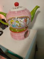 Theepot met theelichthouder, Ophalen of Verzenden, Gebruikt, Aardewerk, Overige stijlen