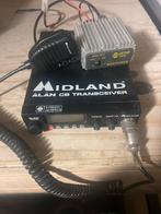 midland alan cb transceiver met kachel 25w, Ophalen of Verzenden, Gebruikt