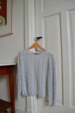 Stradivarius blouse met stippen - Maat S, Ophalen of Verzenden, Gedragen, Maat 36 (S), Wit