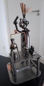 Handgemaakt ijzeren beeldje  Steelman 24- Chemicus/Laborant, Verzamelen, Beelden en Beeldjes, Ophalen of Verzenden, Nieuw, Overige typen