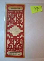 Banderol - SIGAREN                  Anno 1935      NR 27, Verzamelen, Rookartikelen, Aanstekers en Luciferdoosjes, Ophalen of Verzenden