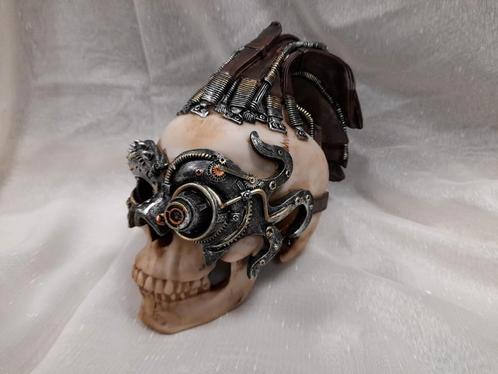 Steampunk skull, Verzamelen, Beelden en Beeldjes, Zo goed als nieuw, Ophalen of Verzenden