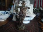 brocant beeld van Franciscus met christus aan het kruis, Antiek en Kunst, Ophalen of Verzenden