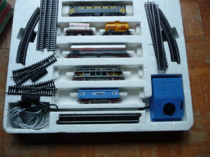 Jouef treinset jaren '70, Hobby en Vrije tijd, Modeltreinen | H0, Gebruikt, Treinset, Gelijkstroom, Jouef, Analoog, NS, Ophalen