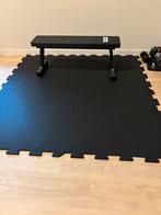 volledig rubberen puzzel tegels (geurloos), Ophalen, Zo goed als nieuw, Fitnessmat