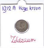 Zeldzame 10 cent 1912 A (Hoge kroon), Postzegels en Munten, Munten | Nederland, Zilver, Ophalen of Verzenden, 10 cent, Koningin Wilhelmina