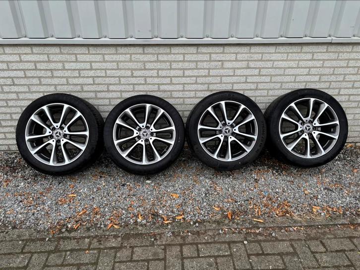 Originele Mercedes E klasse velgen met banden W213, 18 inch, Auto-onderdelen, Banden en Velgen, Banden en Velgen, Zomerbanden