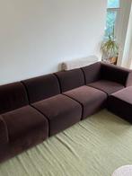 IKEA STOCKHOLM 4-Seat Sofa Dark Brown + Pouffe, Ophalen, Overige materialen, 100 tot 125 cm, 300 cm of meer