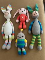 Mooi nieuw 4 stuks handgemaakte knuffels, Ophalen of Verzenden, Nieuw