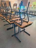 Schoolmeubilair – Complete Partij Tafels & Stoelen, Ophalen, Gebruikt