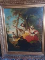 17e eeuws romantisch olieverf op doek, Ophalen of Verzenden