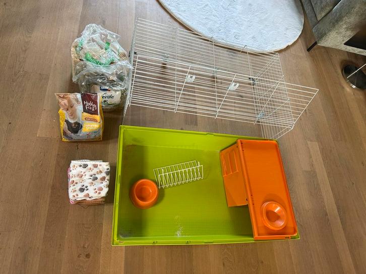 Caviahok gratis af te halen, Dieren en Toebehoren, Knaagdieren en Konijnen | Hokken en Kooien, Gebruikt, Kooi, Minder dan 60 cm
