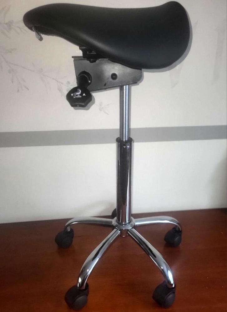 Teqler Zadelstoel Zadeldtoel  - Ergonomisch, Huis en Inrichting, Bureaustoelen, Zo goed als nieuw, Bureaukruk, Zwart, Ergonomisch