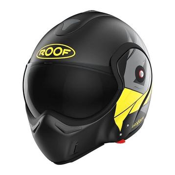 Roof boxxer hawk motorhelm zwart/geel maat L nieuw in doos!