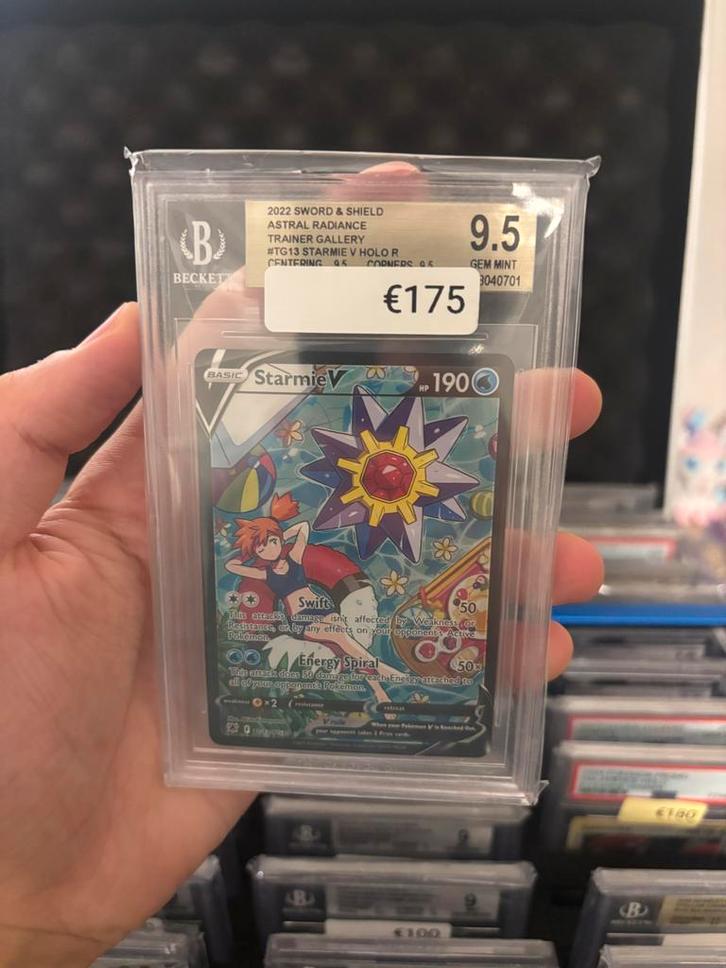 Starmie V Holo - Astral Radiance - BGS 9.5, Hobby en Vrije tijd, Verzamelkaartspellen | Pokémon, Zo goed als nieuw, Losse kaart