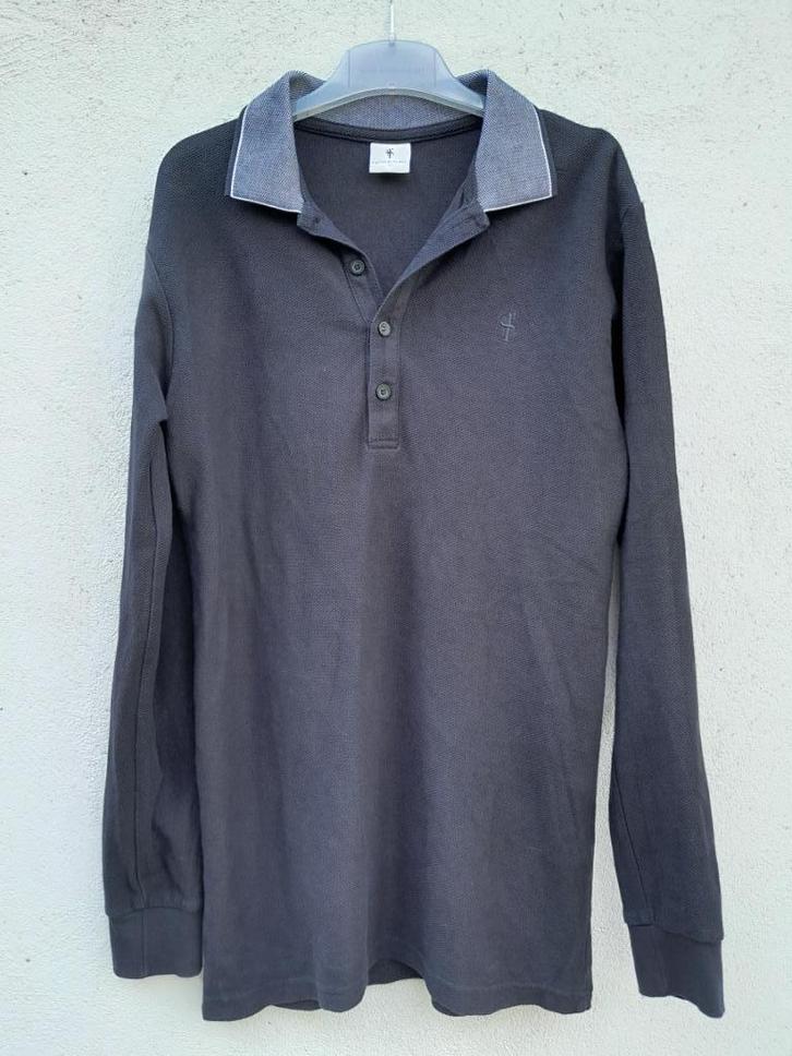 Mooie zwarte polo van Father Sons, mt S, zgan, Kleding | Heren, Polo's, Zo goed als nieuw, Maat 46 (S) of kleiner, Zwart, Ophalen of Verzenden