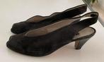 Blauwe suède schoenen met hakje, Mt 39, Ophalen of Verzenden