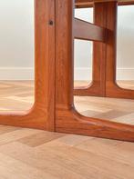 Vintage eetkamertafel Skovby Deens design hout jaren 50/60, Huis en Inrichting, Ophalen, Gebruikt, Teakhout, 200 cm of meer