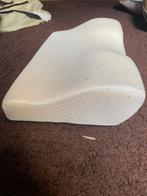 Ergonomisch hoofdkussen met wasbare hoes, Eenpersoons, Wit, Ophalen of Verzenden, Zo goed als nieuw