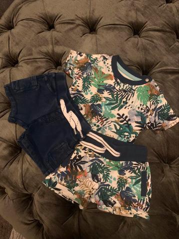 Set noppies tshirt plus 2 shorts nieuw maat 62 beschikbaar voor biedingen