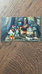 Kabouters aan het werk, Verzamelen, Ansichtkaarten | Themakaarten, Ophalen of Verzenden, 1920 tot 1940, Gelopen, Overige thema's