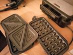 Kitchenbrothers Sandwich/Wafel Maker - Gebruikt, Ophalen of Verzenden, Uitneembare platen, Gebruikt