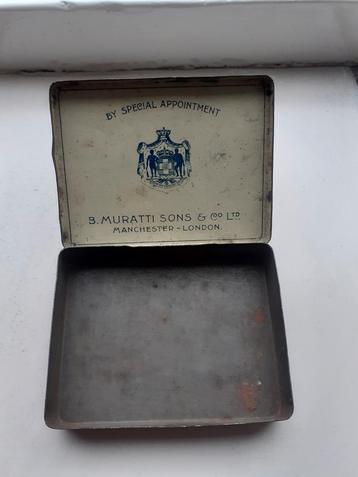 B. Muratti Sons  oud sigaretten doosje beschikbaar voor biedingen