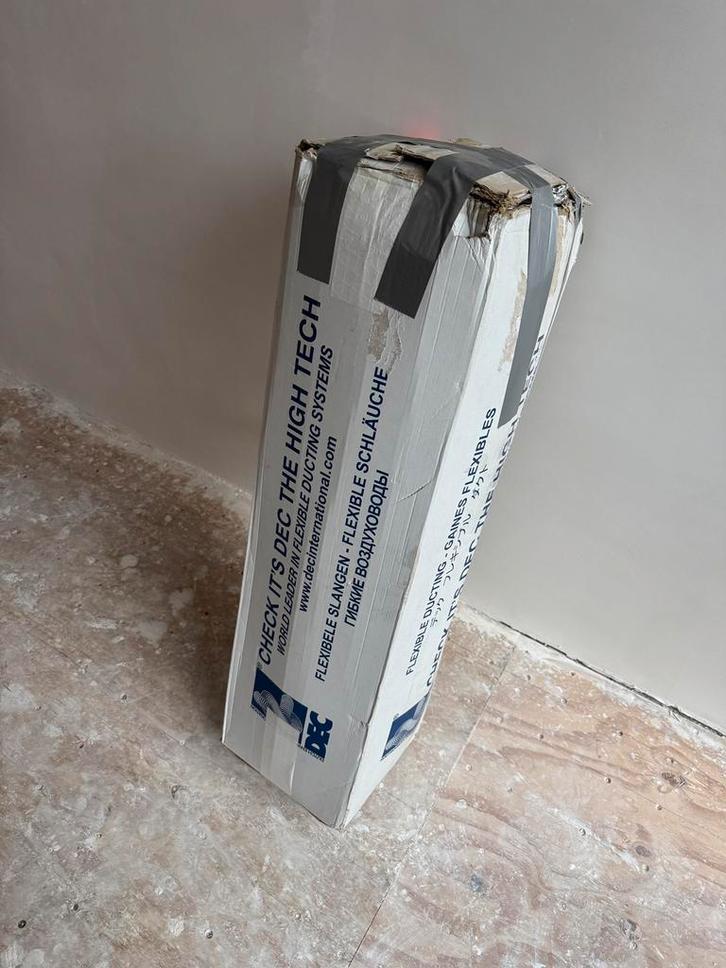 Sonodec Ø200 mm akoestisch geïsoleerde ventilatieslang, Doe-het-zelf en Verbouw, Ventilatie en Afzuiging, Zo goed als nieuw, Ophalen