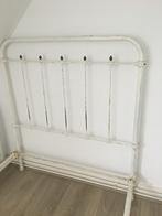Frans Antiek Spijlenbed 120x200, Huis en Inrichting, Slaapkamer | Bedden, Ophalen, Wit, Zo goed als nieuw, Twijfelaar