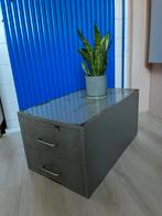 Vintage Metalen Ladekast / Salontafel, Ophalen, Gebruikt