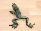191* Bronzen kikker groen (Boven €75 geen verzendkosten), Ophalen of Verzenden, Nieuw, Overige materialen, Dierenbeeld