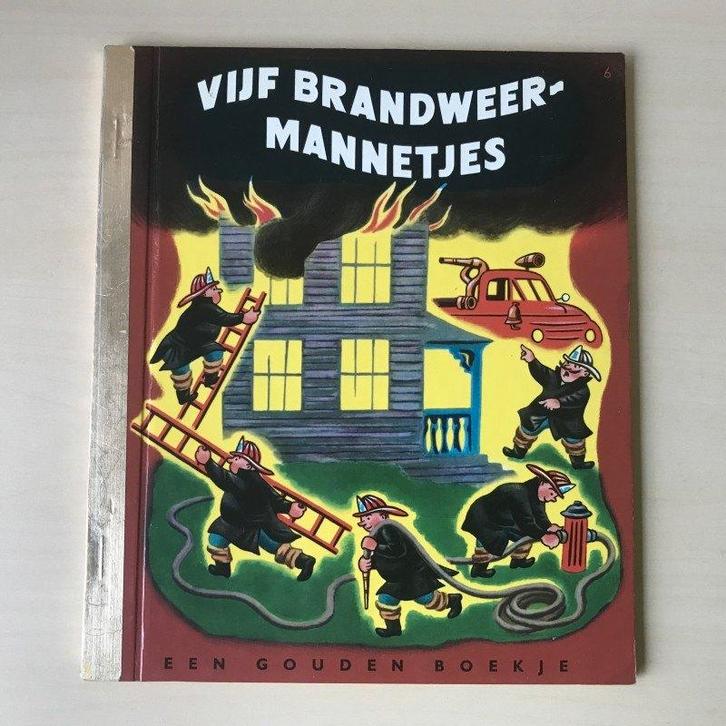 Gouden boekje nr. 6: Vijf brandweermannetjes (De Bezige Bij), Boeken, Kinderboeken | Kleuters, Zo goed als nieuw, Fictie algemeen