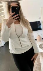 Zara trafaluc blazer top twinset wit crème 36 38 S M ZGAN!, Kleding | Dames, Ophalen of Verzenden, Zo goed als nieuw, Maat 36 (S)