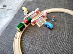 houten treinbaan, spoorwegovergang, dieren, Kinderen en Baby's, Speelgoed | Houten speelgoed, Ophalen, Gebruikt, Rij- of Hobbelspeelgoed