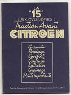 Citroen Traction Avant la 15 notice handleiding 1951 (A1417), Ophalen of Verzenden