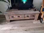 Industrieel TV Meubel met 2 Lades, Ophalen, Gebruikt, 100 tot 150 cm, Minder dan 100 cm